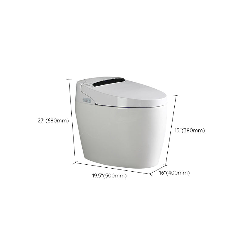Modern Concealed Tank Toilet Bowl Skirted ABS Floor Mount Flush Toilet with Seat