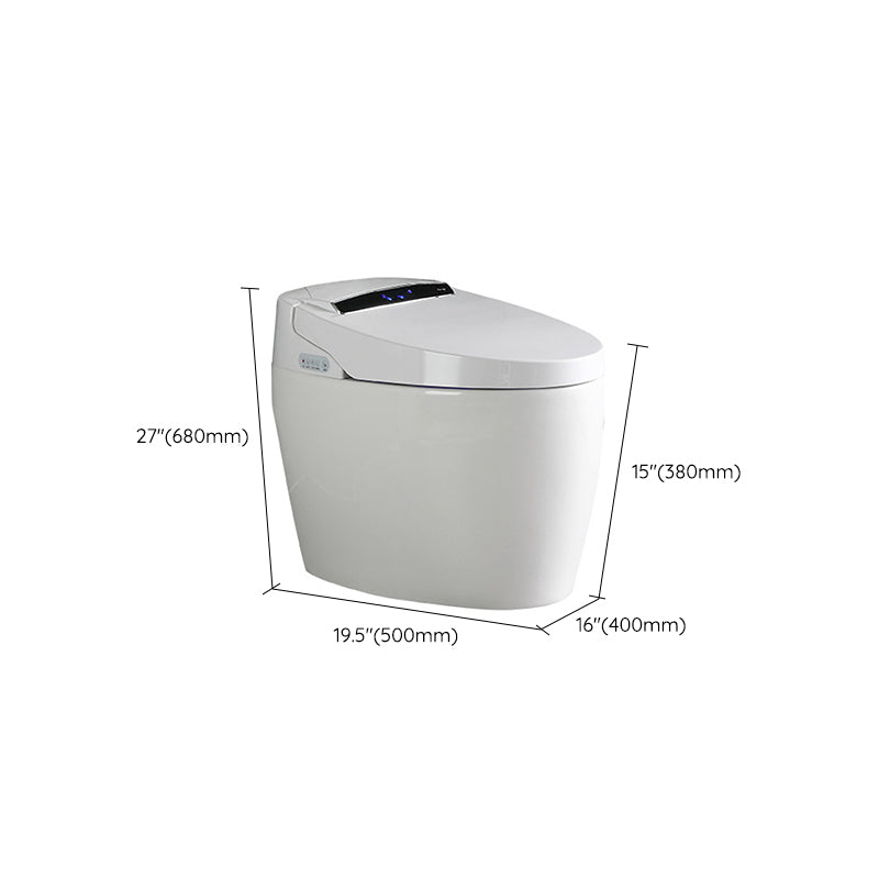 Modern Concealed Tank Toilet Bowl Skirted ABS Floor Mount Flush Toilet with Seat