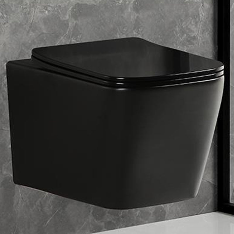 Wall Mount Flush Toilet One-Piece Toilet Contemporary Porcelain Toilet