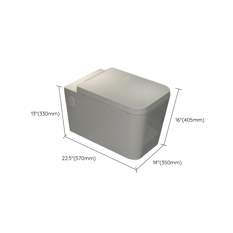 Wall Mount Porcelain Flush Toilet One-Piece Toilet Modern Toilet Bowl