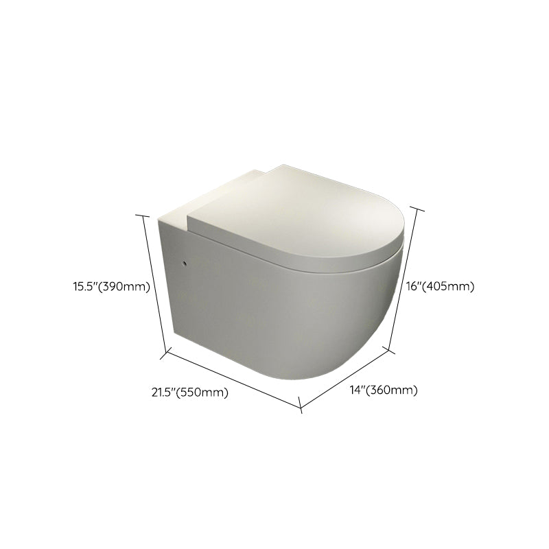 Wall Mount Porcelain Flush Toilet One-Piece Toilet Modern Toilet Bowl