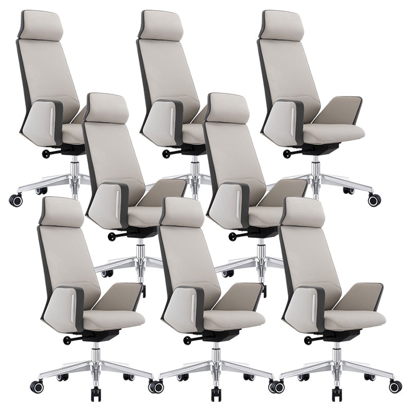 Modern Leather Executive Chair No Arm Managers Chair for Office