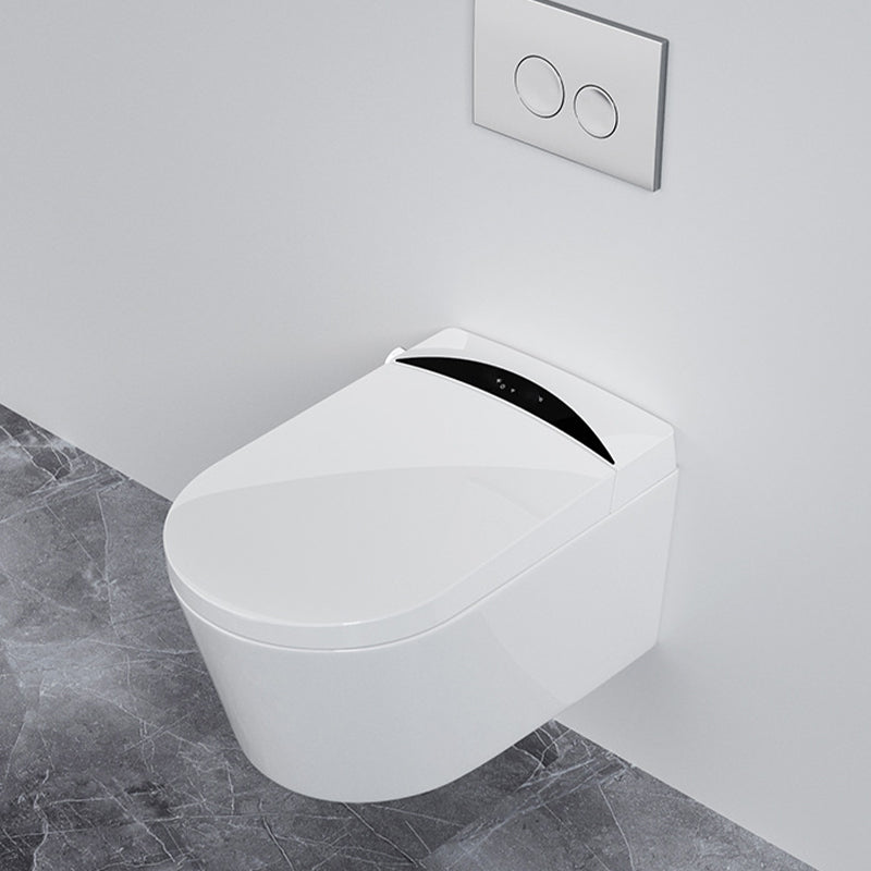 Modern Concealed Tank Toilet Skirted ABS Wall Mount Flush Toilet with Seat