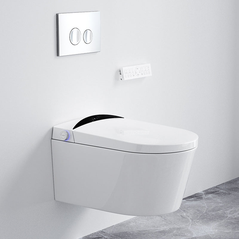 Modern Concealed Tank Toilet Skirted ABS Wall Mount Flush Toilet with Seat
