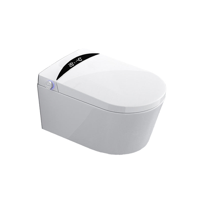 Modern Concealed Tank Toilet Skirted ABS Wall Mount Flush Toilet with Seat