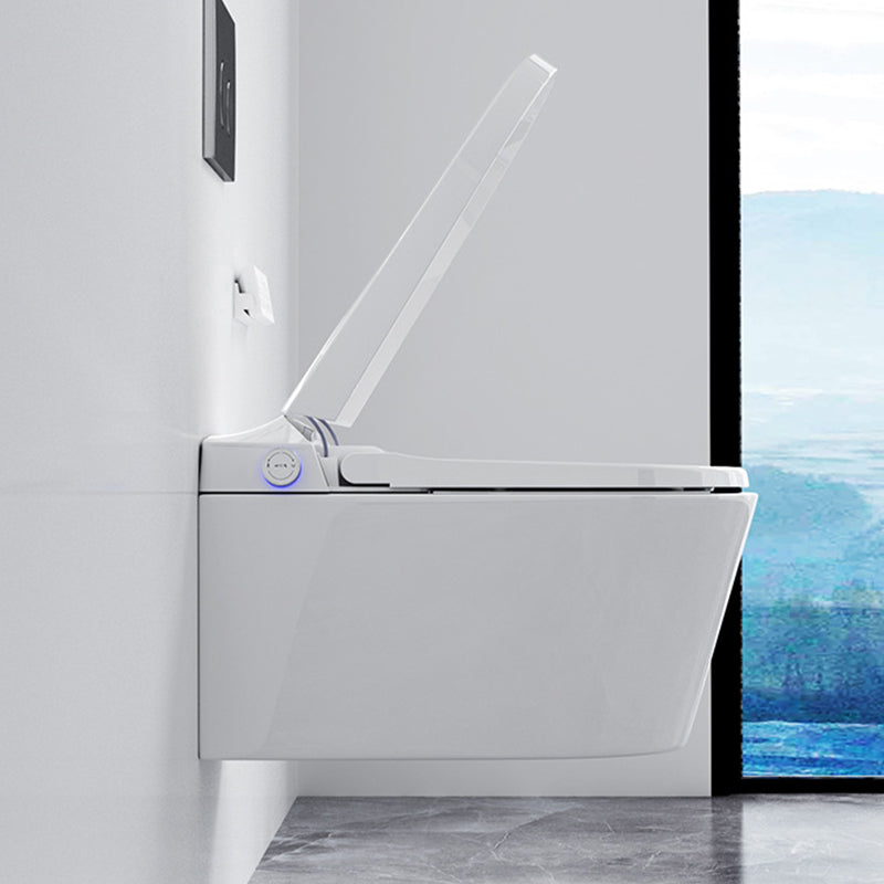 Modern Concealed Tank Toilet Skirted ABS Wall Mount Flush Toilet with Seat