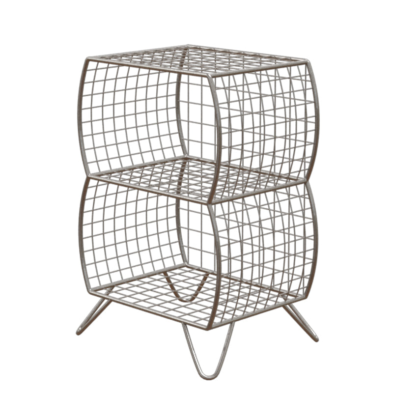 Glam Metal Bookshelf Closed Back Standard Bookcase with Shelves