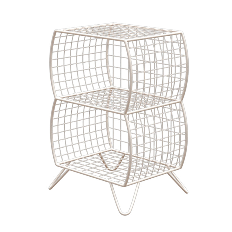 Glam Metal Bookshelf Closed Back Standard Bookcase with Shelves