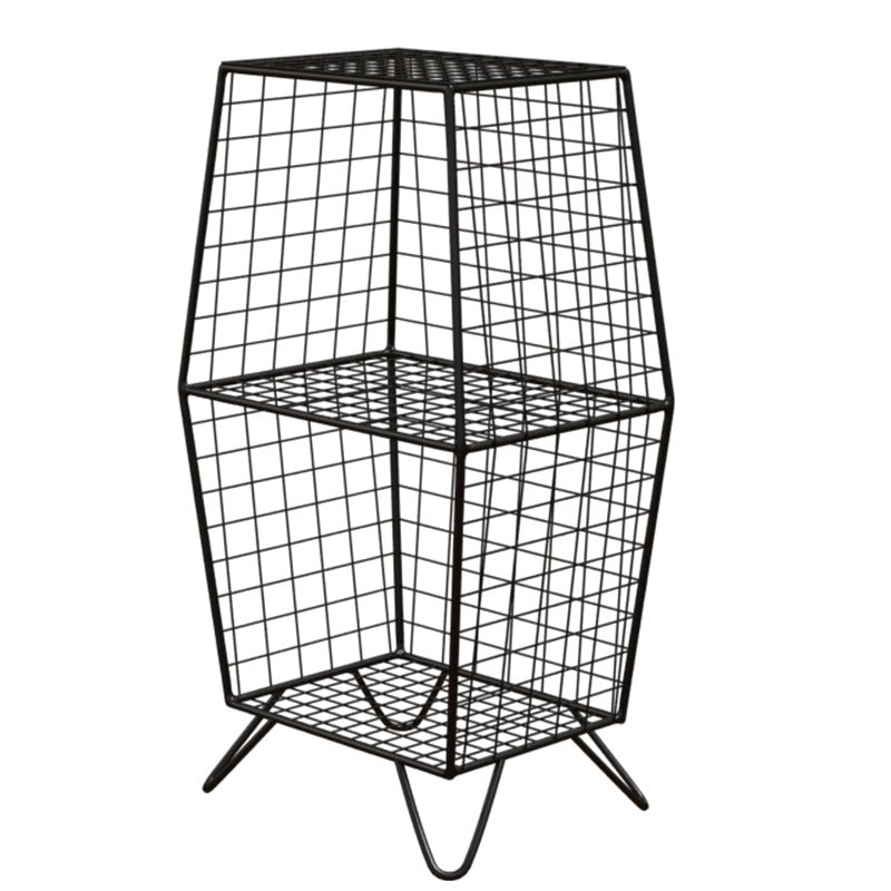 Glam Metal Bookshelf Closed Back Standard Bookcase with Shelves