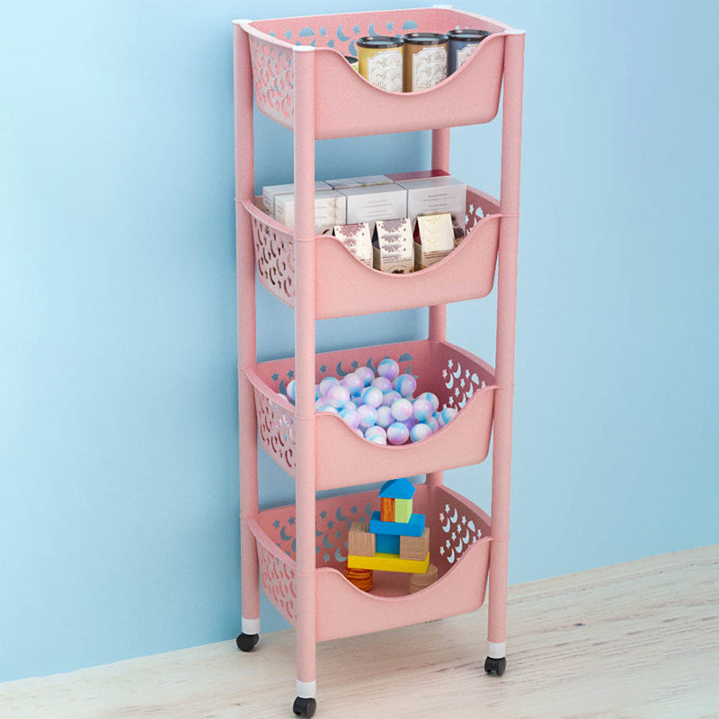 Modern Antique Finish Shelf Bookcase Plastic Standard Bookshelf with Shelves