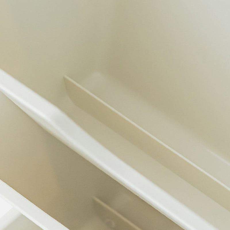 Contemporary Plastic Bookshelf Standard Closed Back Bookcase with Shelves