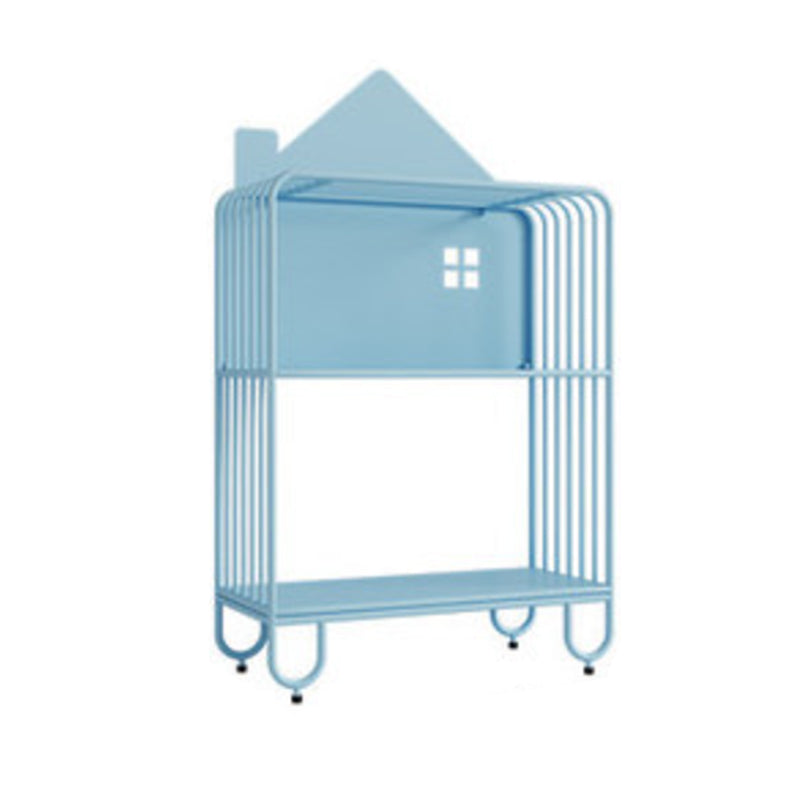 Scandinavian Metal Bookshelf Metal Standard Open Back Bookcase