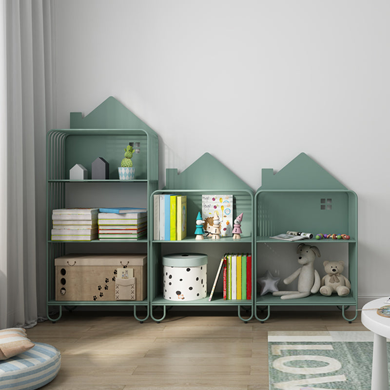 Scandinavian Metal Bookshelf Metal Standard Open Back Bookcase