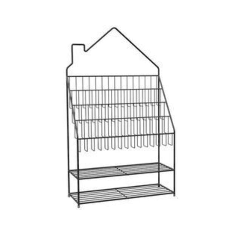 Scandinavian Metal Bookshelf Metal Standard Open Back Bookcase