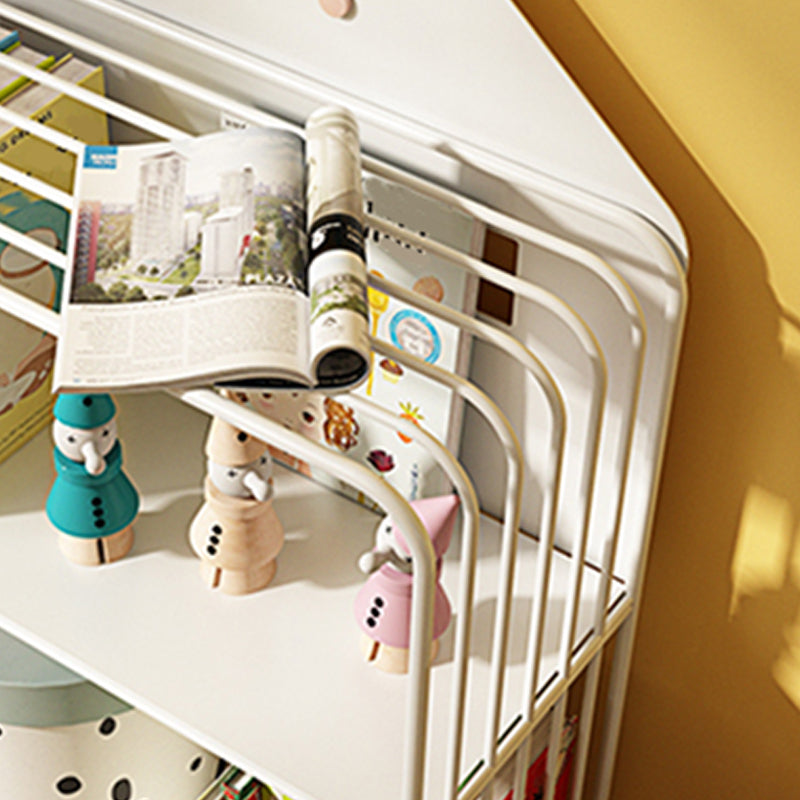 Scandinavian Metal Bookshelf Metal Standard Open Back Bookcase