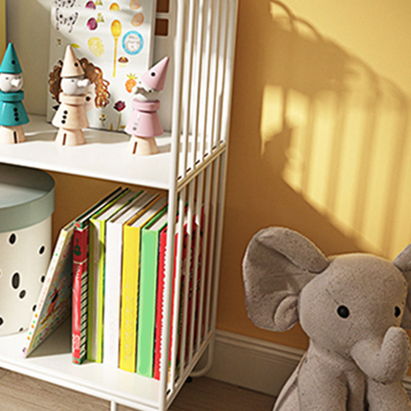 Scandinavian Metal Bookshelf Metal Standard Open Back Bookcase