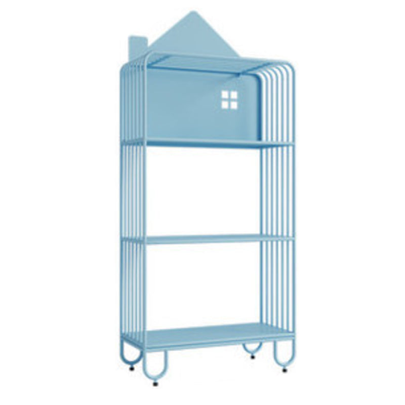 Scandinavian Metal Bookshelf Metal Standard Open Back Bookcase