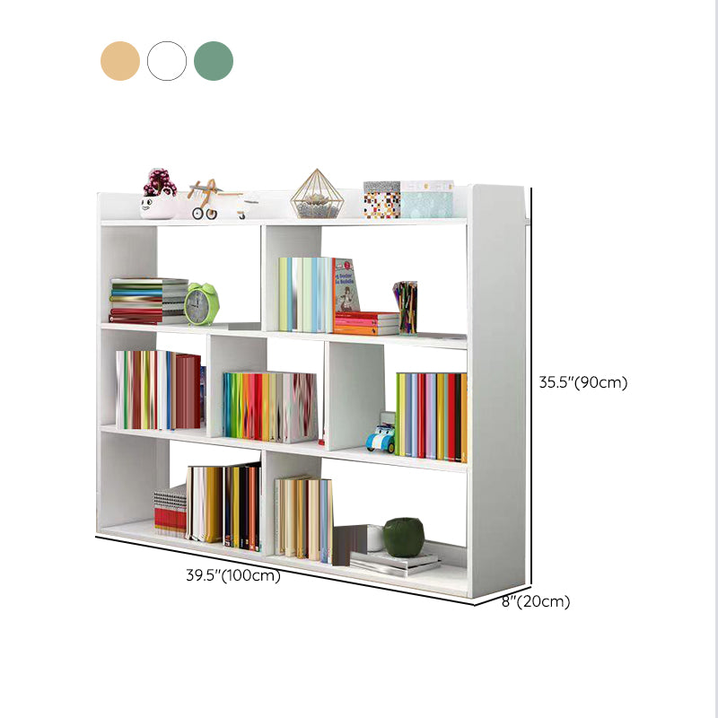 Scandinavian Engineered Wood Bookshelf Standard Open Back Bookcase