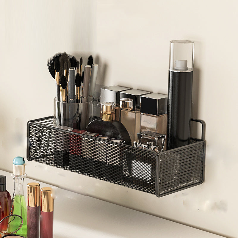 Industrial Floating Bookshelf Closed Back Metal Bookcase with Shelves