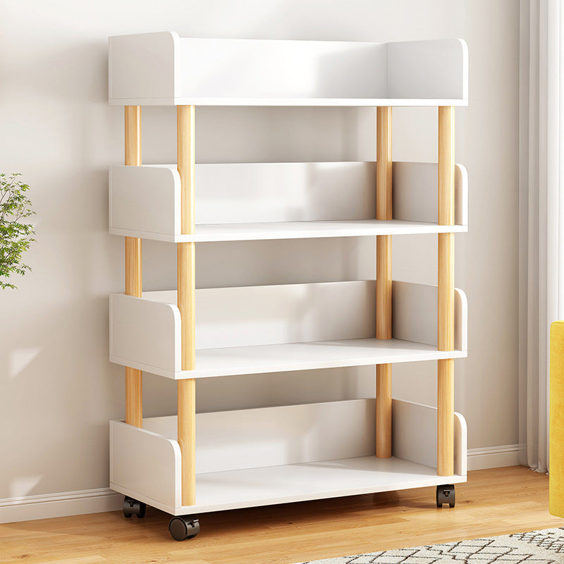 Open Back Standard Bookshelf Scandinavian Bookcase with Shelves