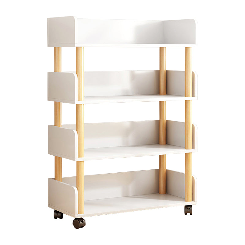 Open Back Standard Bookshelf Scandinavian Bookcase with Shelves