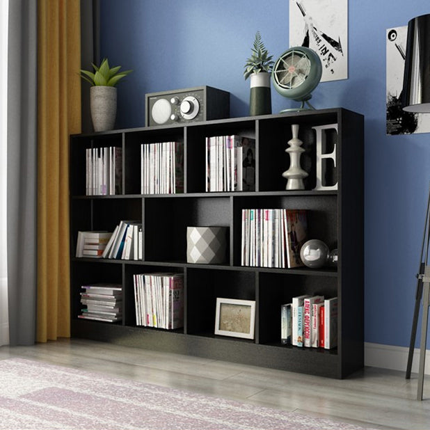 Scandinavian Standard Bookcase Closed Back Engineered Wood Bookshelf