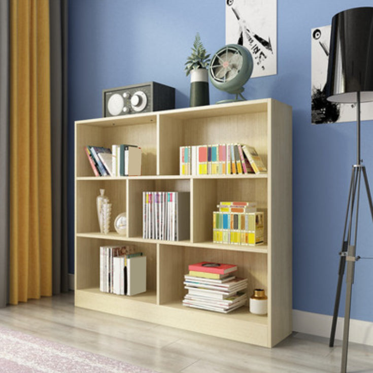Scandinavian Standard Bookcase Closed Back Engineered Wood Bookshelf