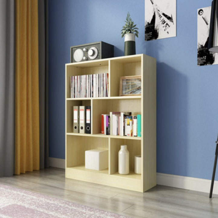Scandinavian Standard Bookcase Closed Back Engineered Wood Bookshelf