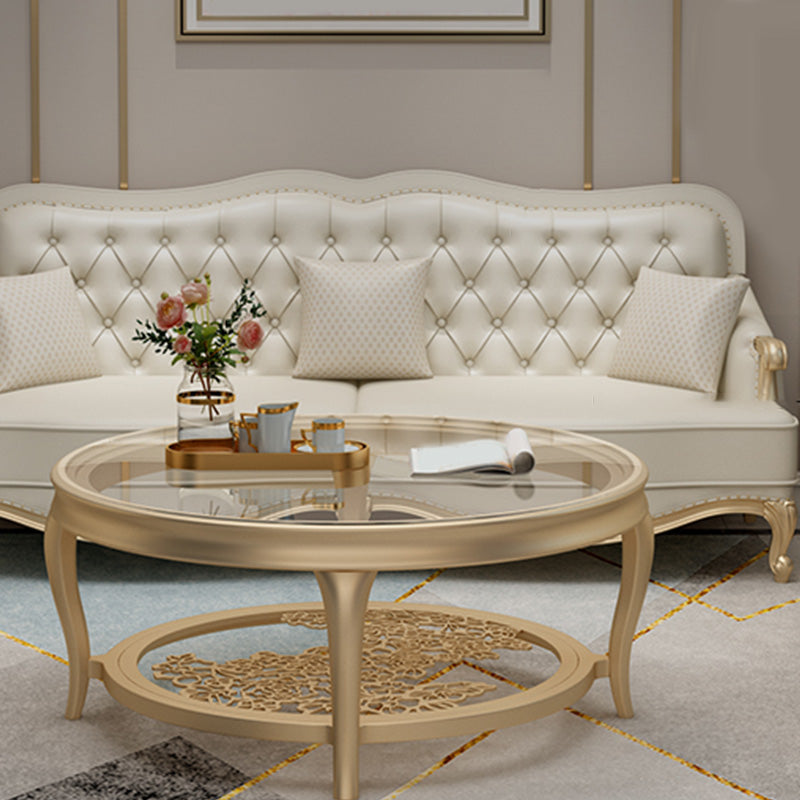 Beige Mid-Century Modern Sofa Tufted Genuine Leather Recessed Arm Sofa