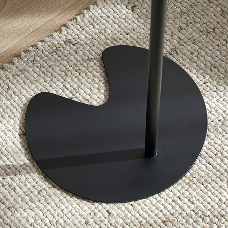 27.55" Tall Tray Top Side Table Contemporary Round End Table Stand