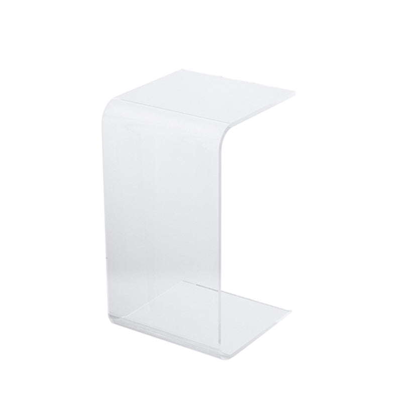11" Wide Glam Side Table Acrylic Pedestal Accent Side Table for Bedroom
