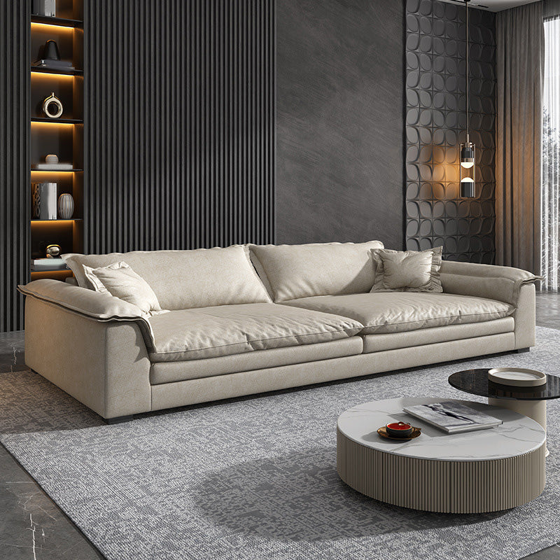 Contemporary Settee Living Room Pillow Top Arm Pillows Seating