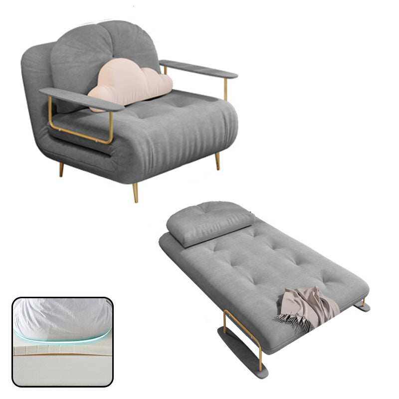 Fabric Upholstered Futon Chair Tufted Twin Futon Sleeper Sofa