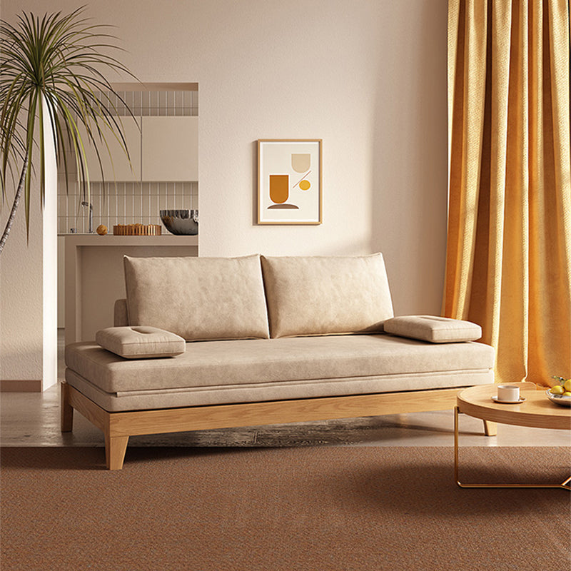 37" Wide Contemporary Futon Sofa Bed Pillow Back Sleeper Sofa