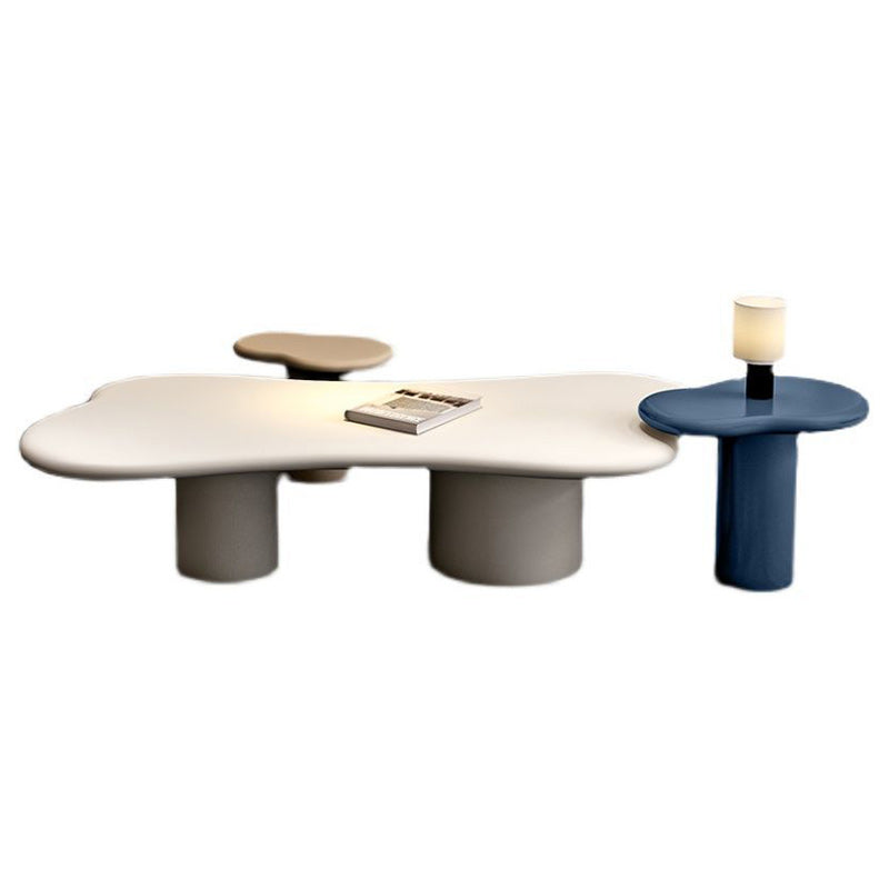 Wooden Geometric Contemporary Coffee Table Single Coffee Table