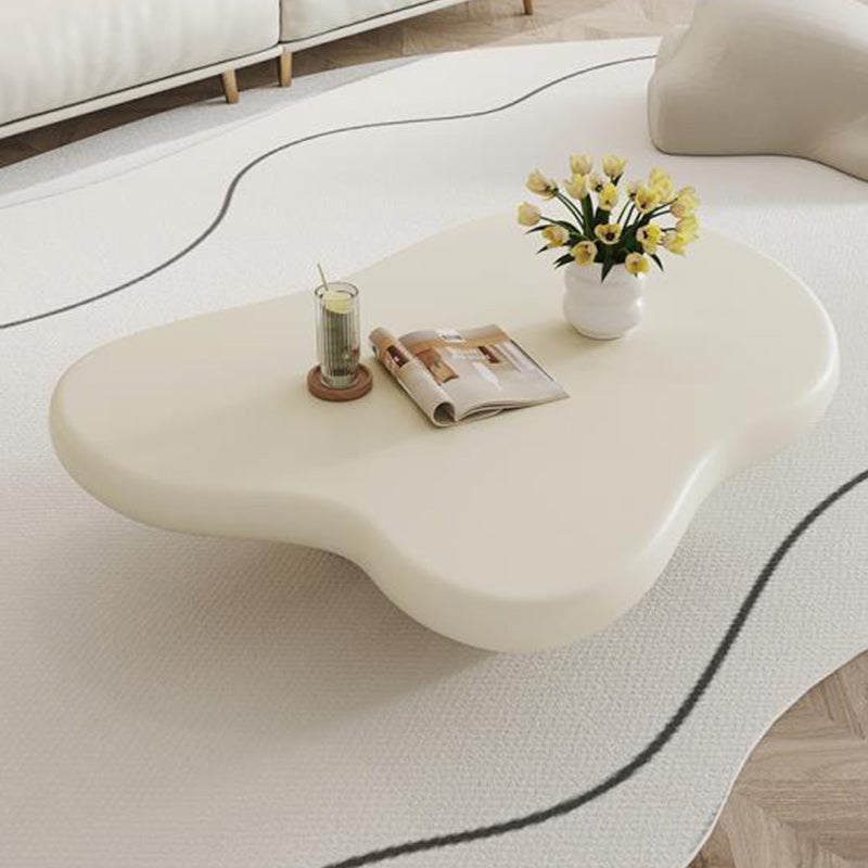 Modern 4 Legs Cocktail Table Wood Free Form Coffee Cocktail Table