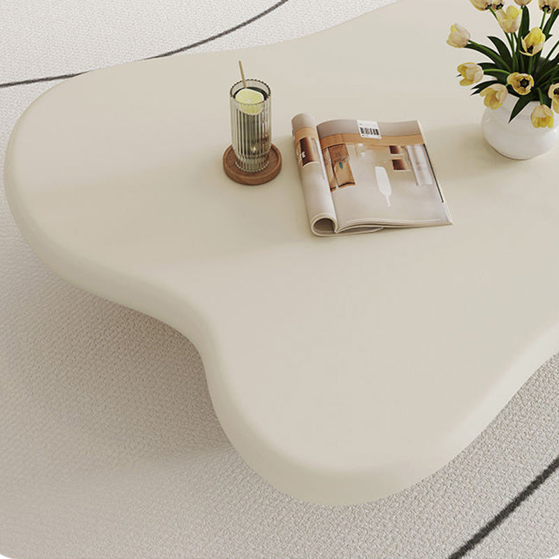 Modern 4 Legs Cocktail Table Wood Free Form Coffee Cocktail Table