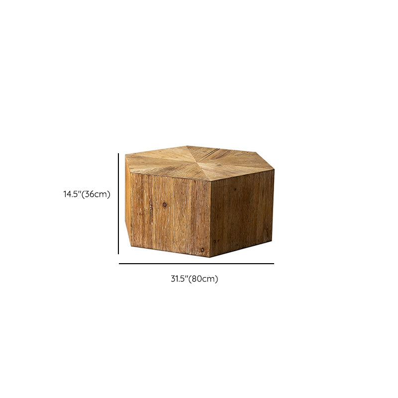 Contemporary Solid Wood Coffee Table Medium Wood Solid Coffee Table