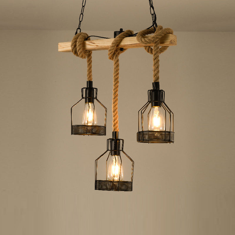 Industrial Island Light Metal Pendant Lighting Fixture for Dining Room