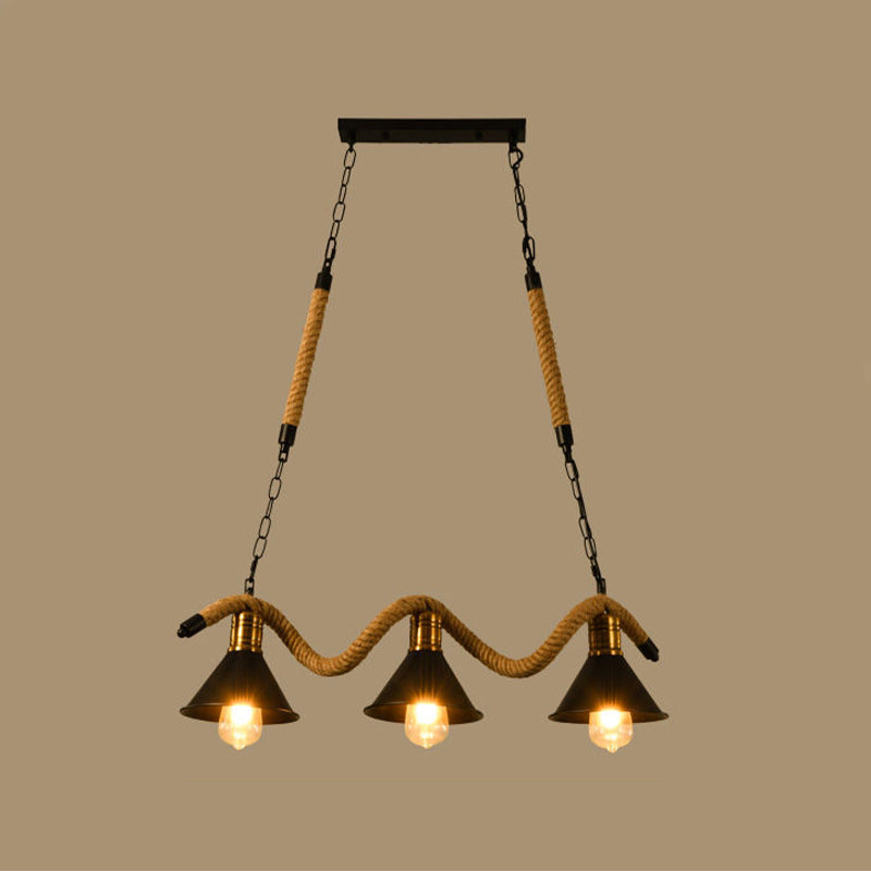 Industrial Island Light Metal Pendant Lighting Fixture for Dining Room