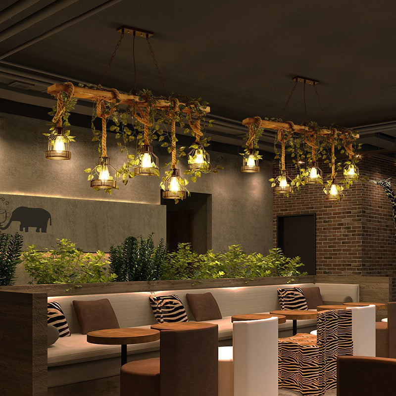 Industrial Island Light Metallic Pendant Lighting Fixture for Dining Room
