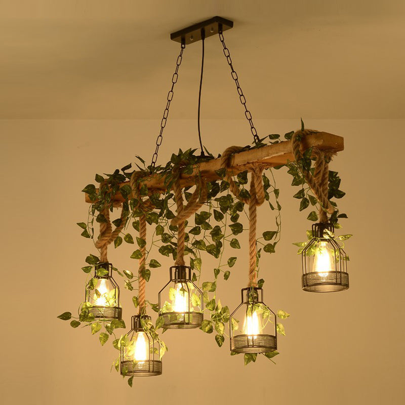 Industrial Island Light Metallic Pendant Lighting Fixture for Dining Room