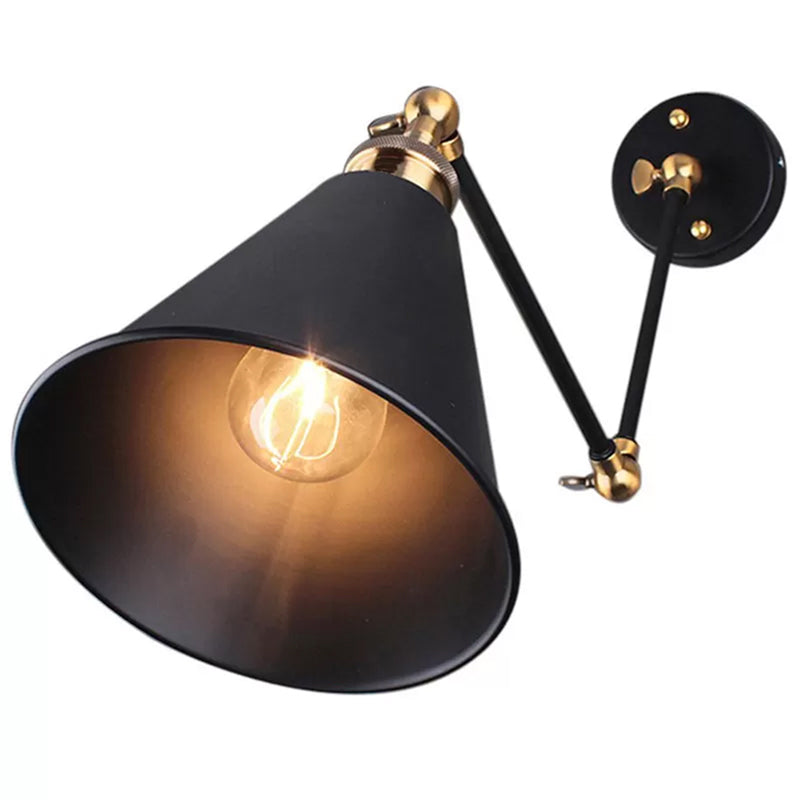 1 Light Swing Arm Wall Mount Lighting Industrial Wall Mounted Lamps for Living Room