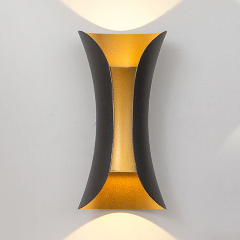 Curl Shape Wall Light Modern Style Metal Sconce Light for Living Room
