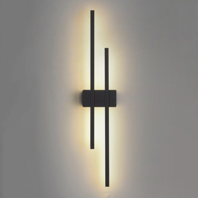 Minimalism Brass Wall Sconce Linear LED Sconce Lighting for Hallway