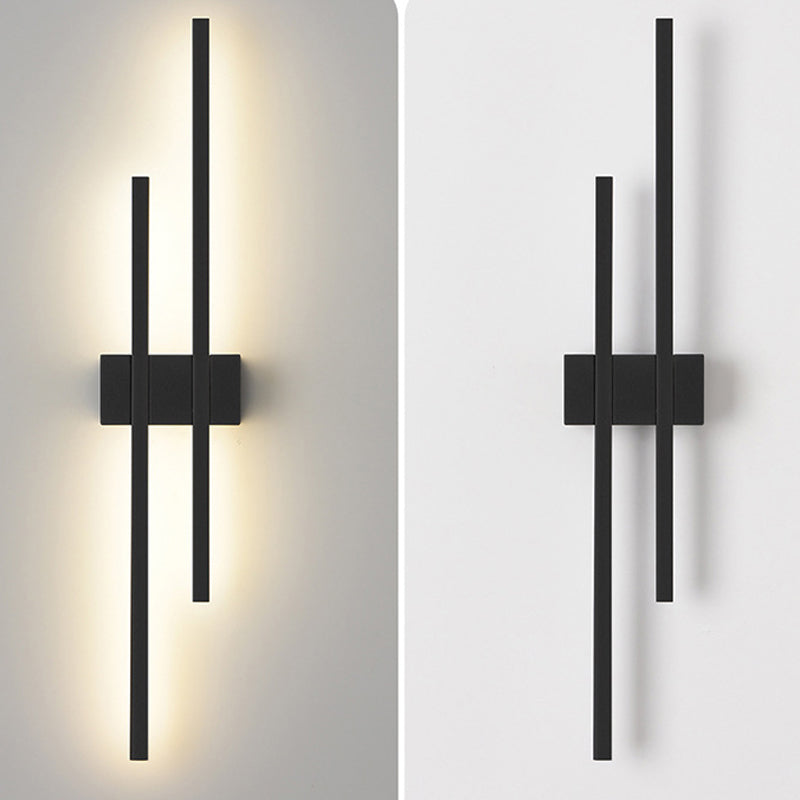 Minimalism Brass Wall Sconce Linear LED Sconce Lighting for Hallway