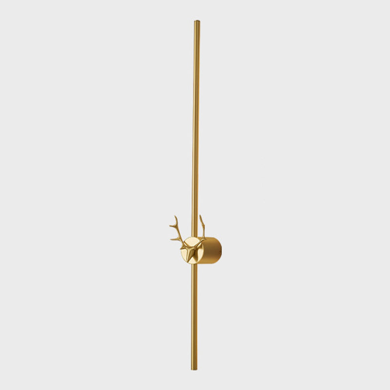 Minimalism Brass Wall Sconce Thin-Line Sconce Lighting for Living Room