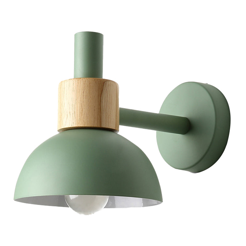 Metal Bowl Shape Wall Light Modern Style 1 Light Wall Light Sconce