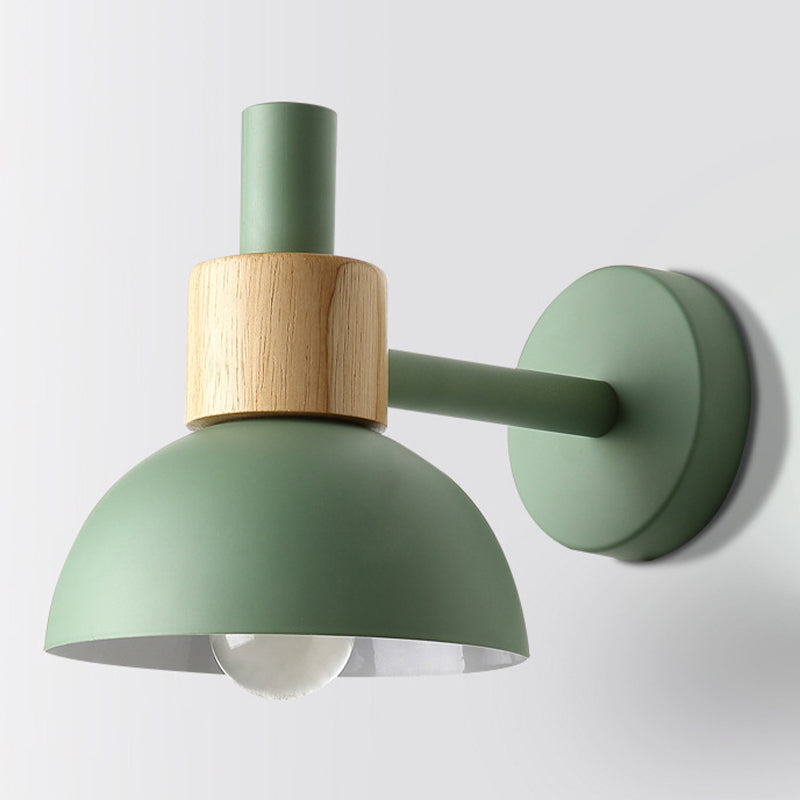 Metal Bowl Shape Wall Light Modern Style 1 Light Wall Light Sconce