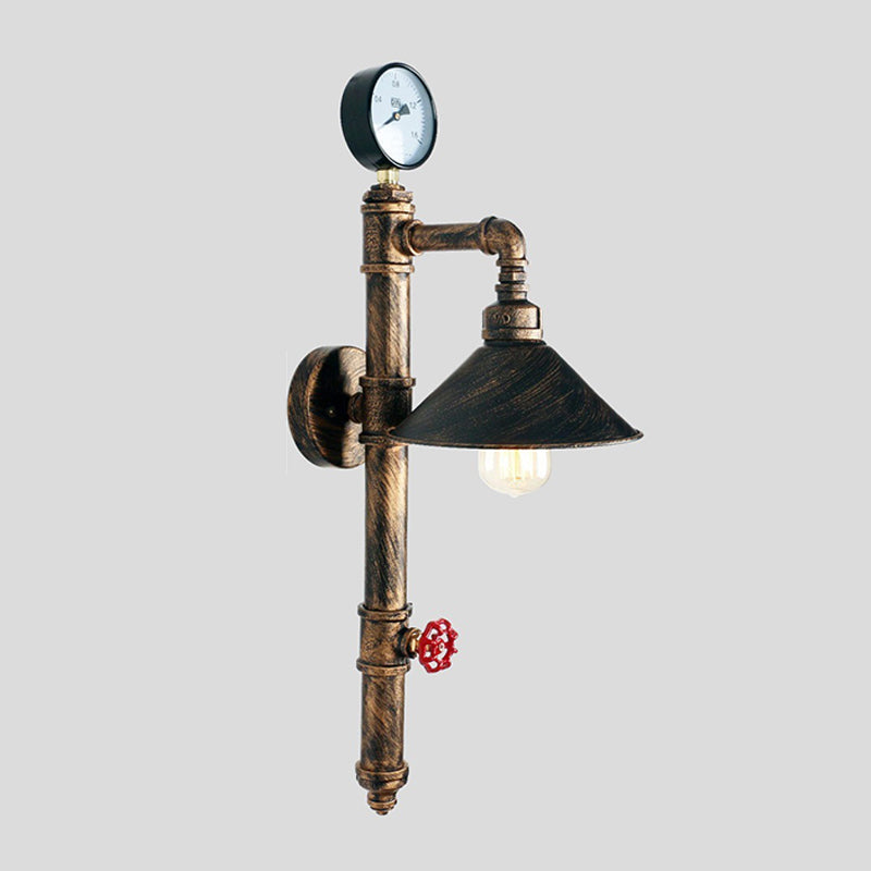 Industrial Wall Light Metallic Wall Light Sconce for Living Room